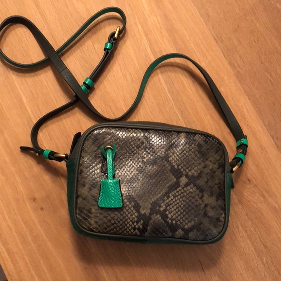 J. Crew Handbags - JCrew snake and calf hair signet bag